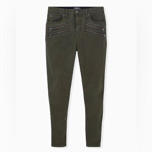 Torrid Sky High Skinny Super Soft High-Rise Olive Jean